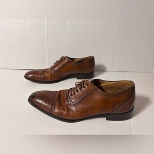 To Boot New York Adam Derrick brown leather oxford dress shoe men size 10 1/2